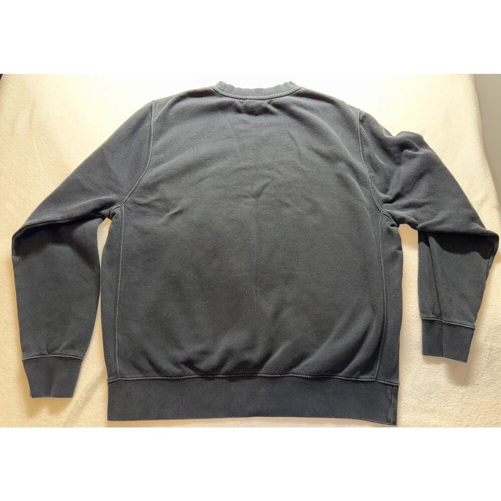 Nike Just Do It Crewneck Sweatshirt Black Mens Large "JUST DO IT" Red White - Picture 2 of 8